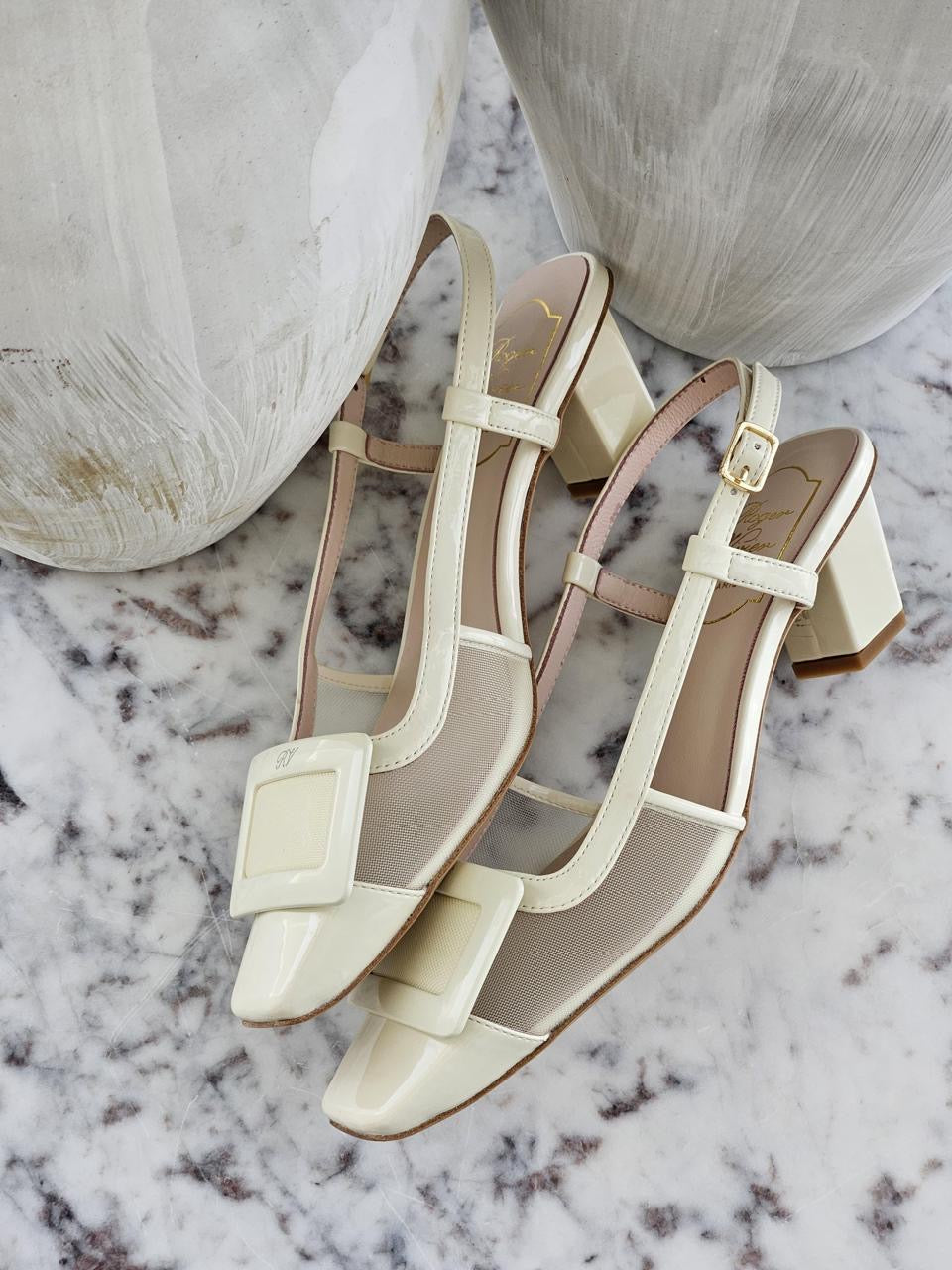 Roger vivier heels - white