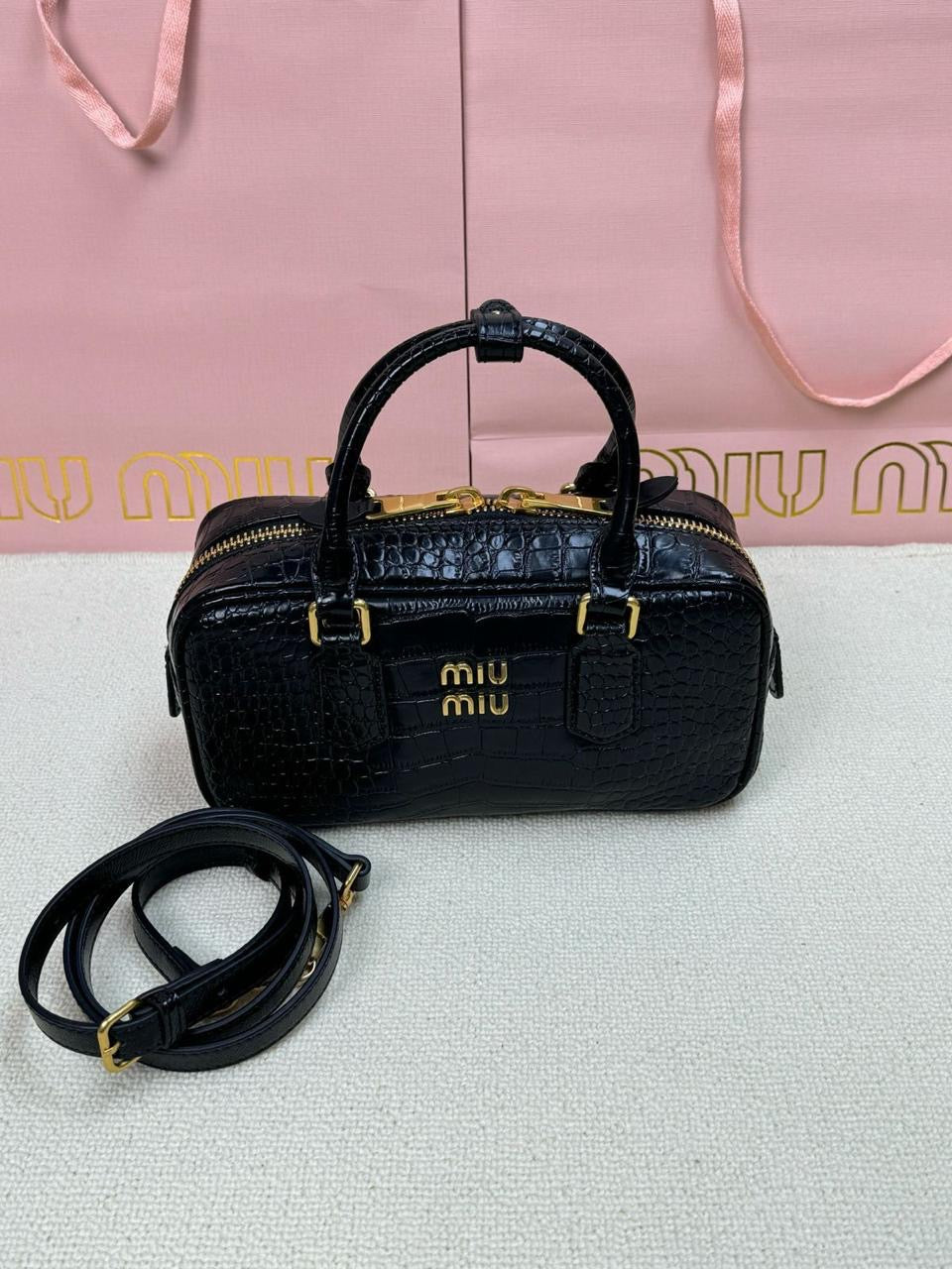 Miu miu bag crocodile leather