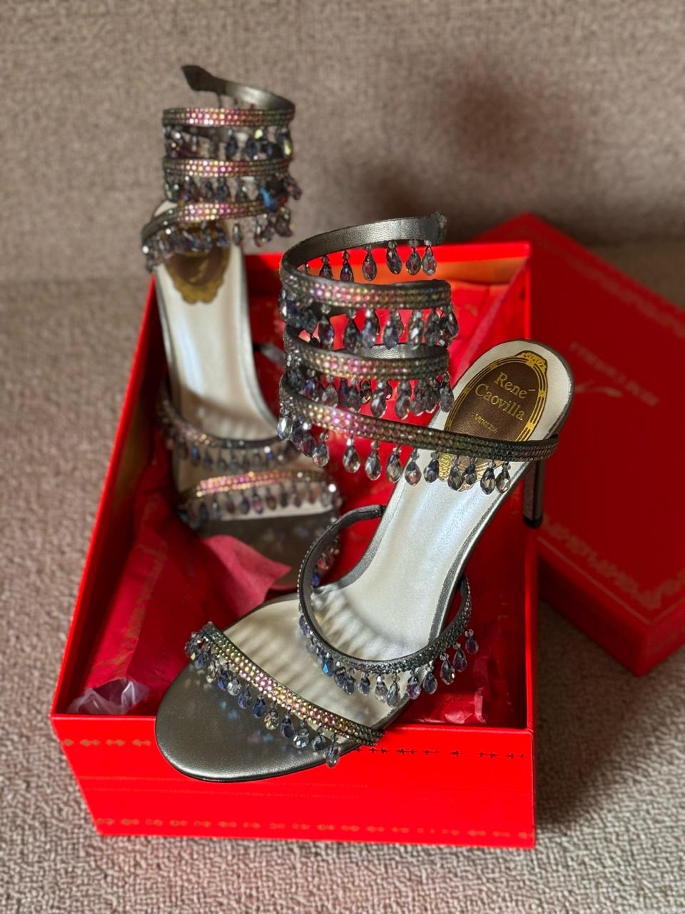 Rene caovilla sandas heels