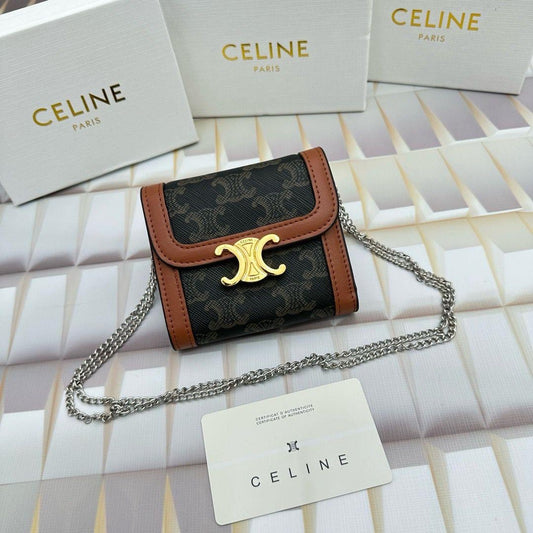 Celine wallet with chain