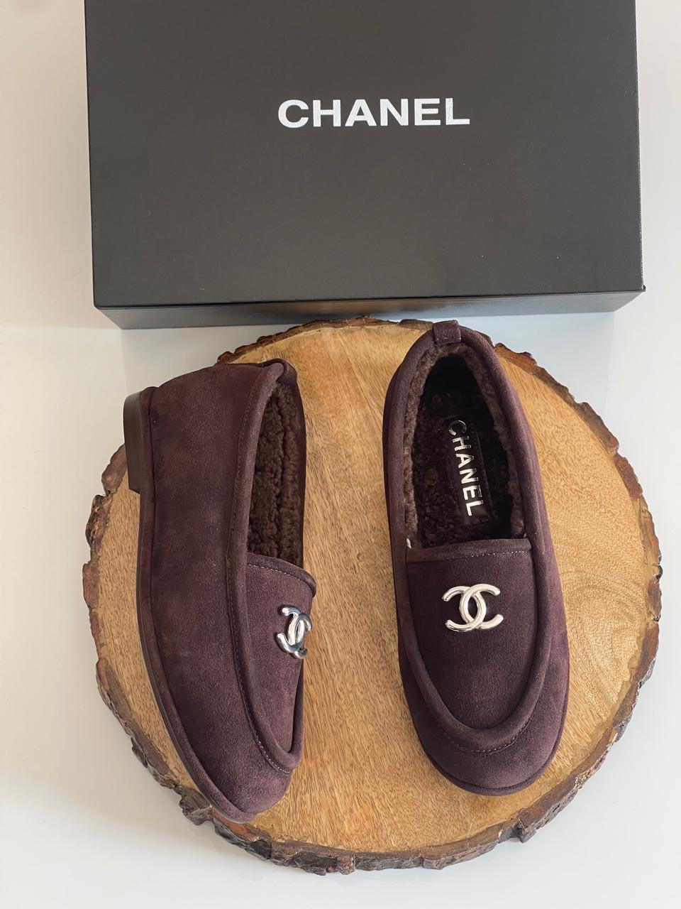 Chanel loafers - with fur