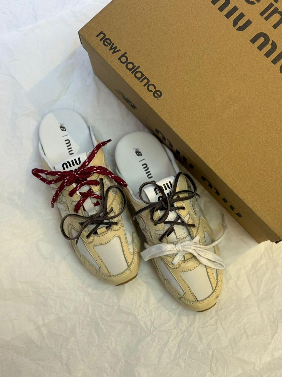 New balance x miu miu sneakers mules