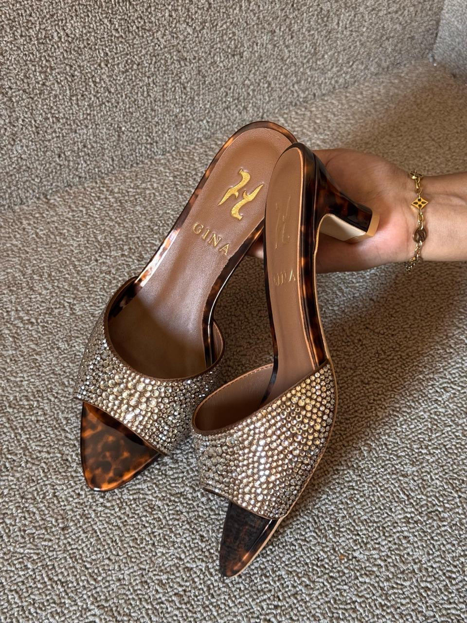 Gina sandals heels - low heels