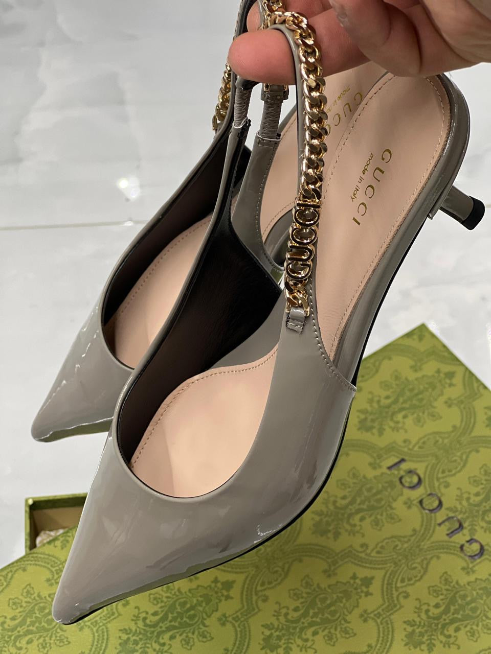 Gucci heels - grey