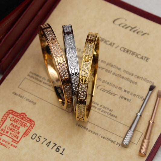 Cartier bangle - full stones