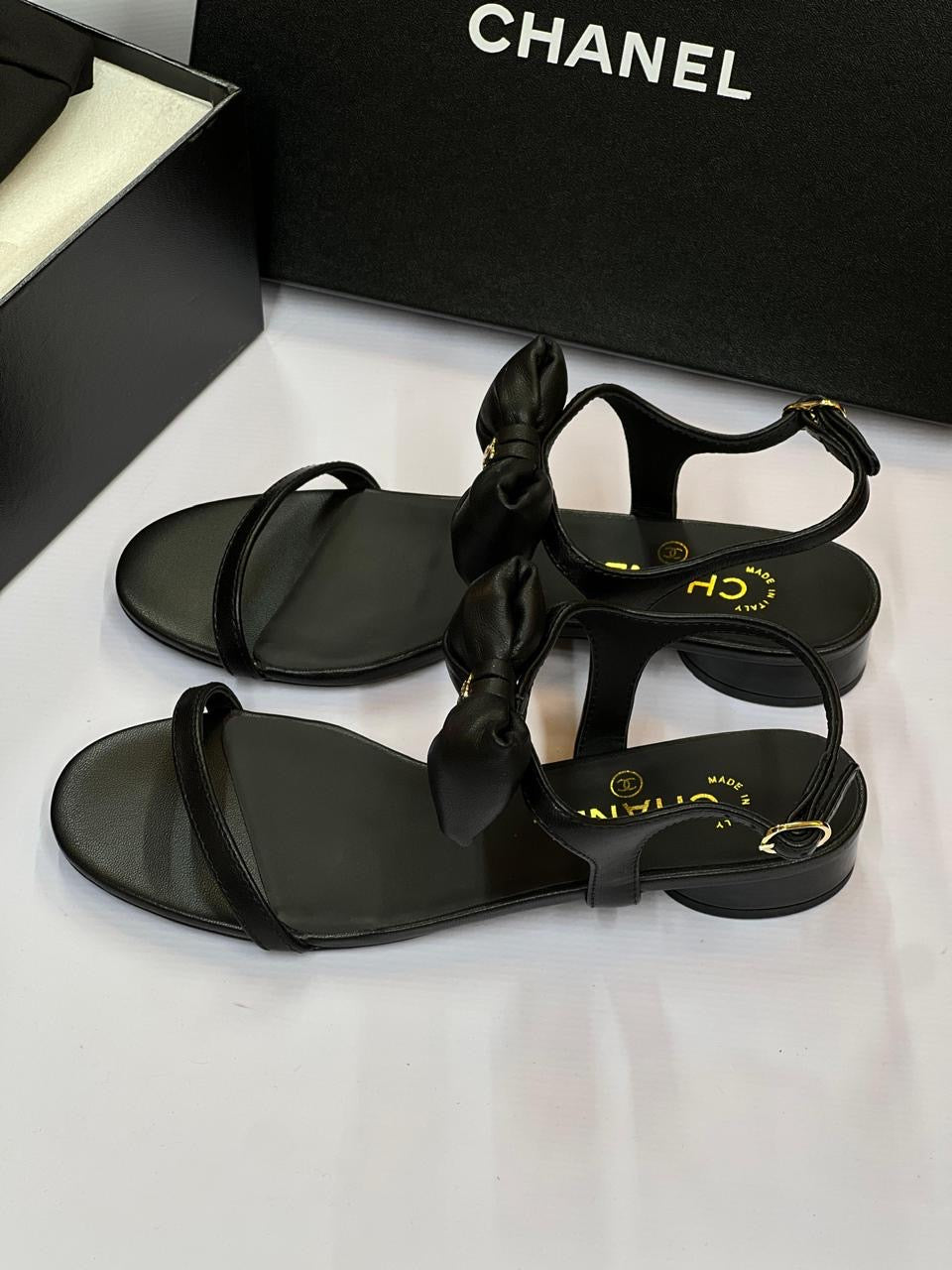Chanel sandals.
