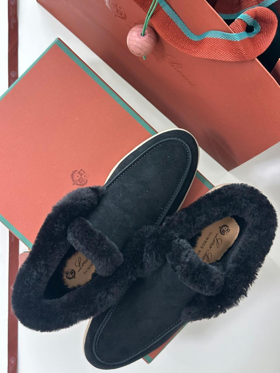 Loro piana loafers - boots with fur