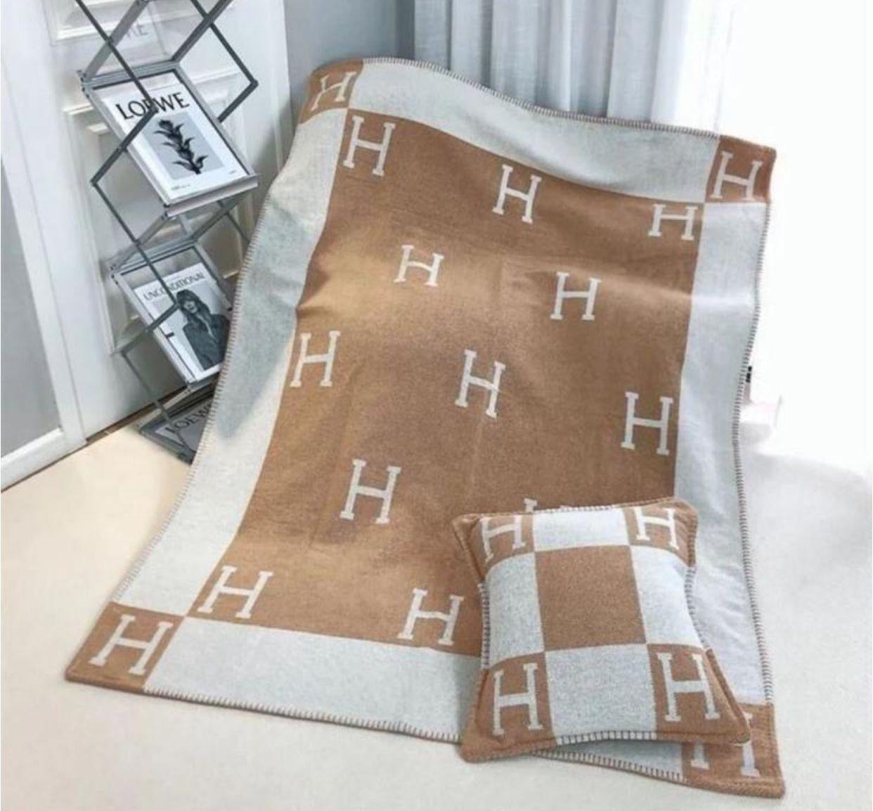 Hermes blanket & pillow cover
