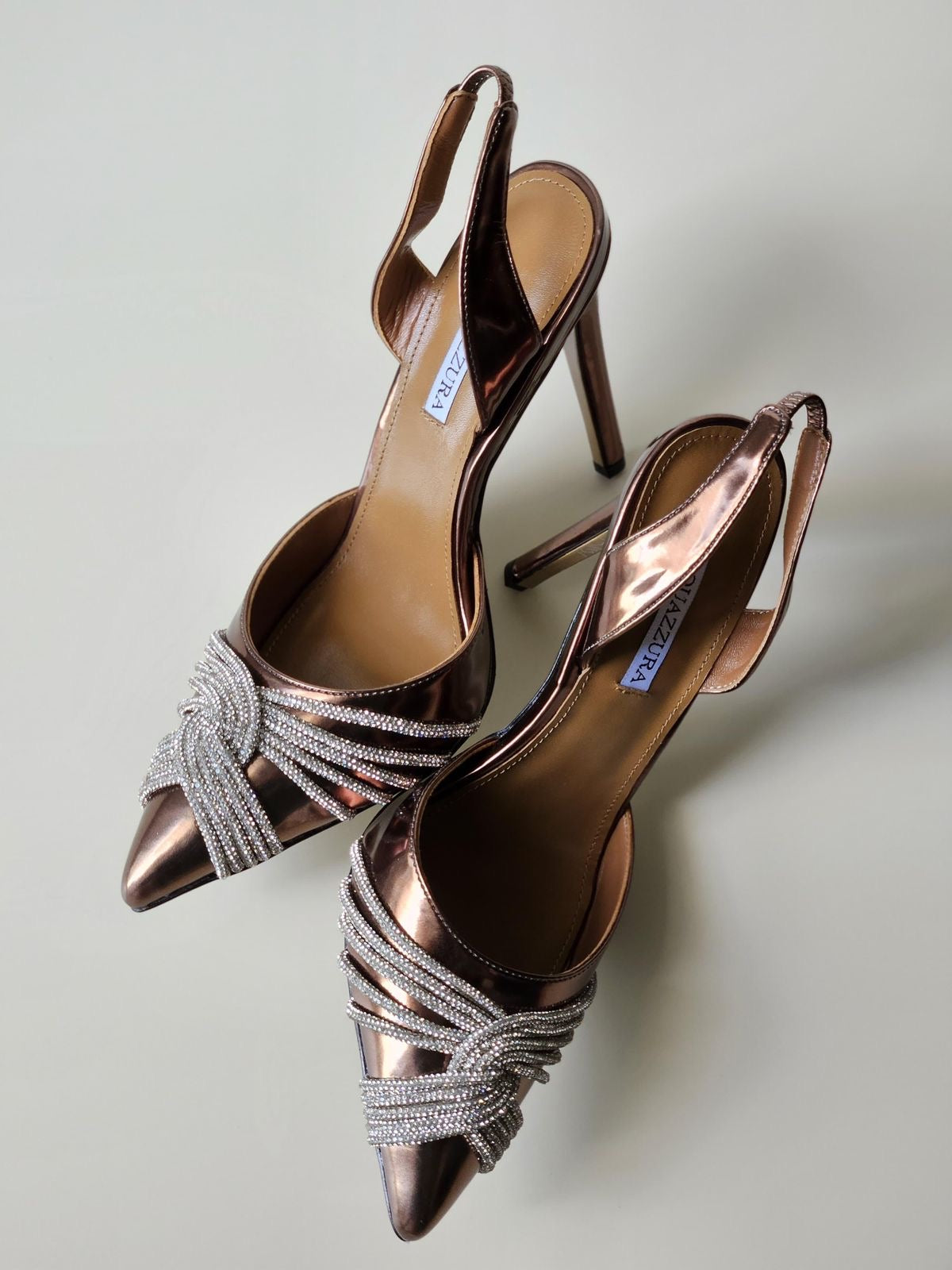 Aquazurra heels- bronze