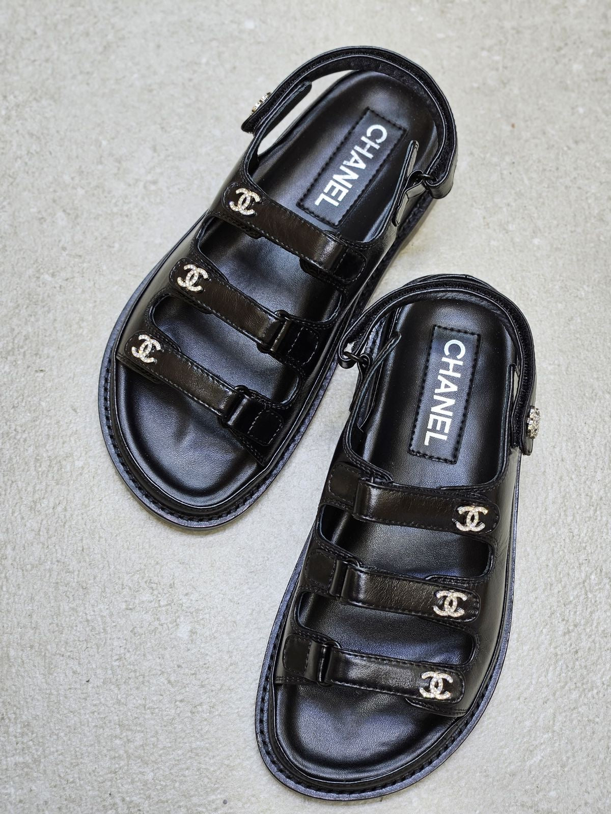 Chanel sandals.