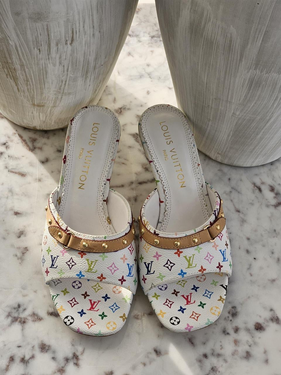 Lv sandals heels