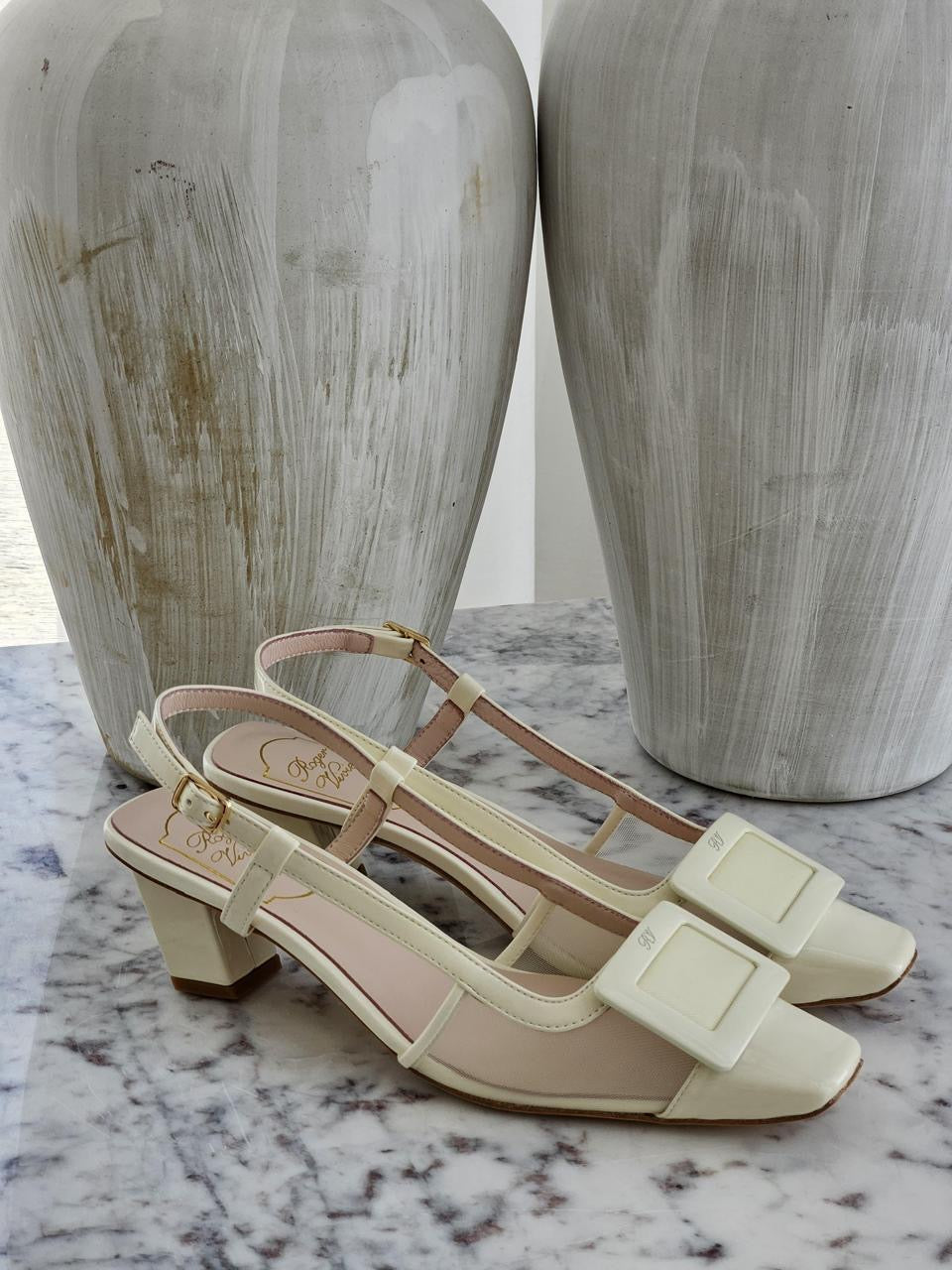 Roger vivier heels - white