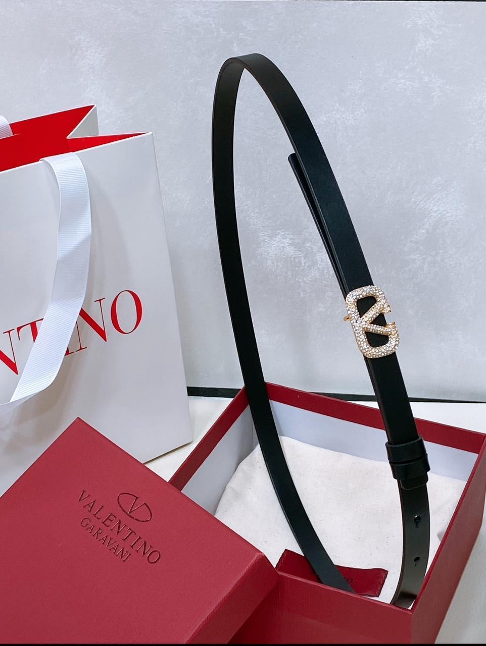 Valentino belt - thin with stones