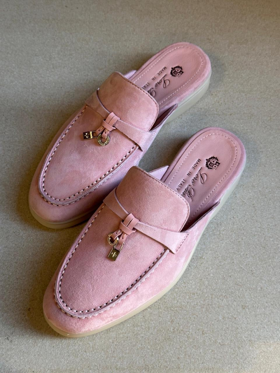 Loro piana mules - pink 3 shades