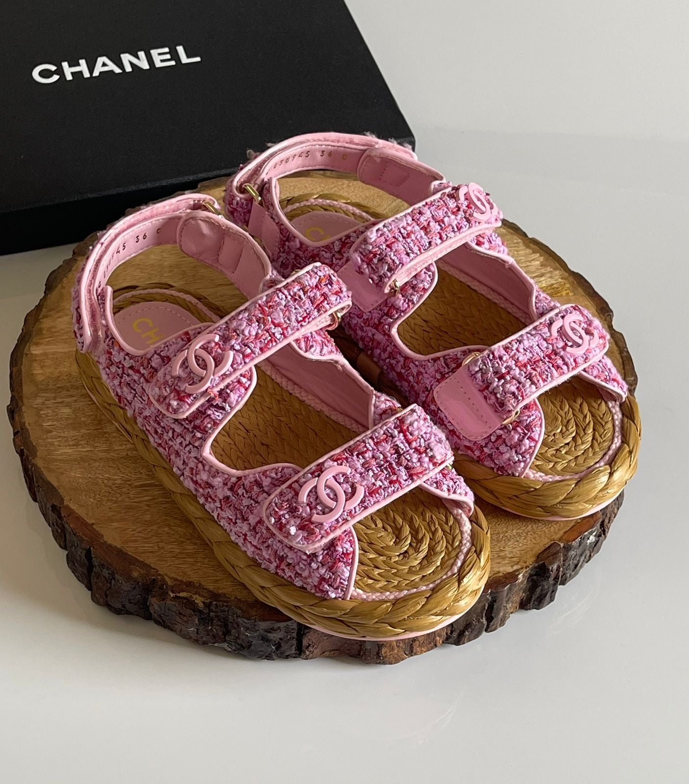 Chanel sandals.