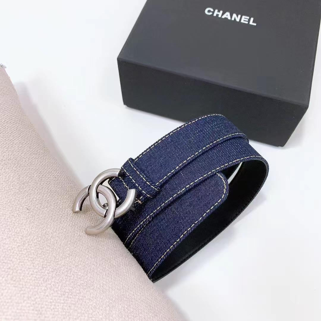 Chanel belt - blue