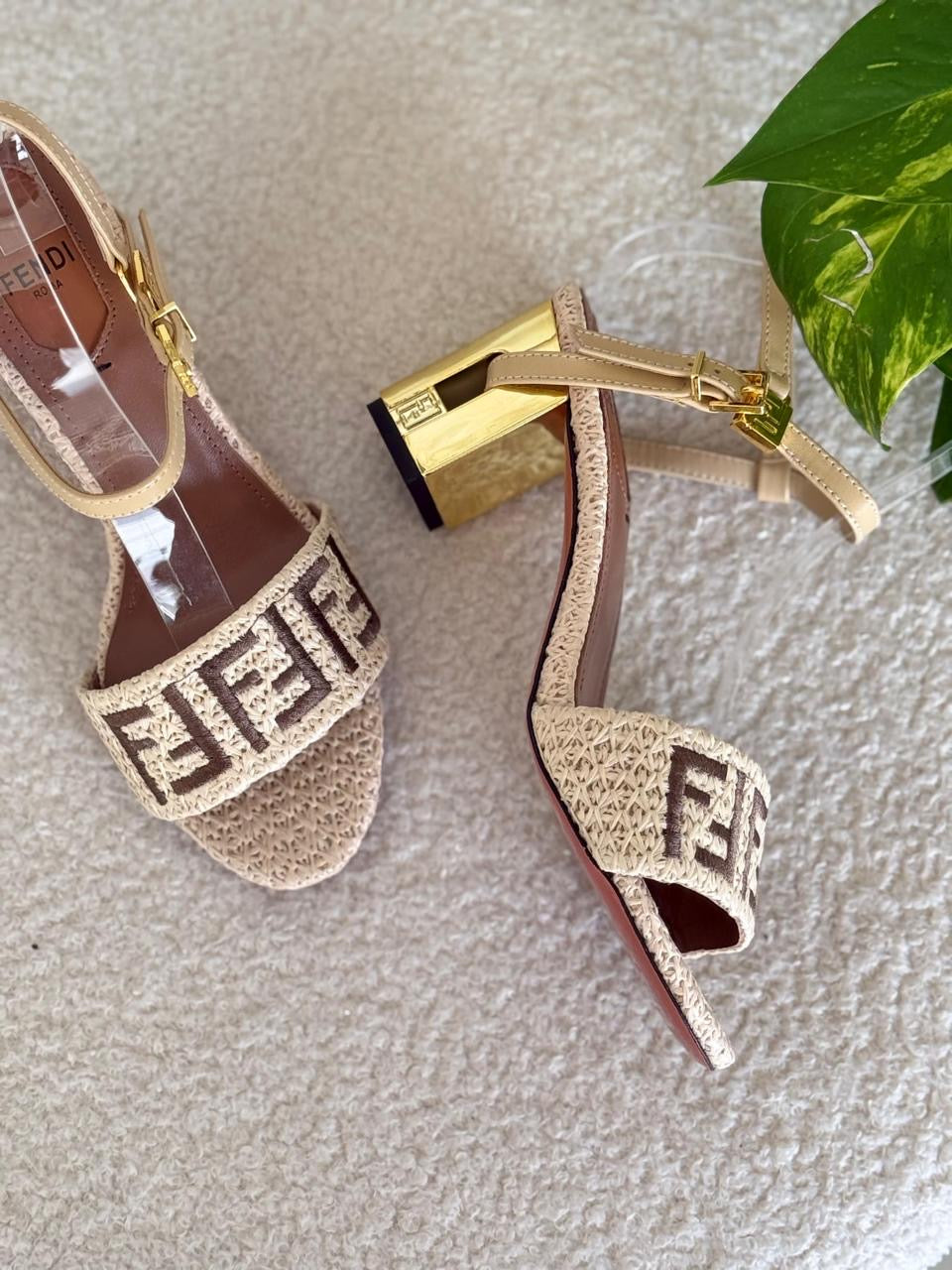 Fendi sandals heels