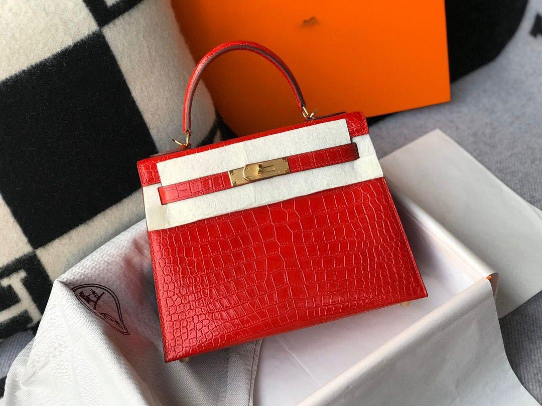 Hermes bag kelly crocodile 25 cm
