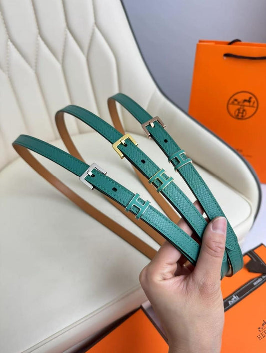 Hermes belt - green