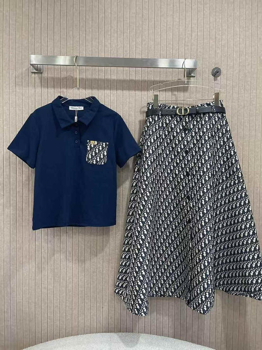 Dior clothes set / skirt & Tshirt