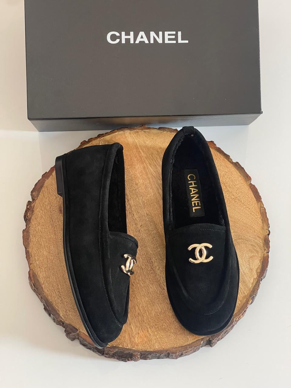 Chanel loafers - with fur