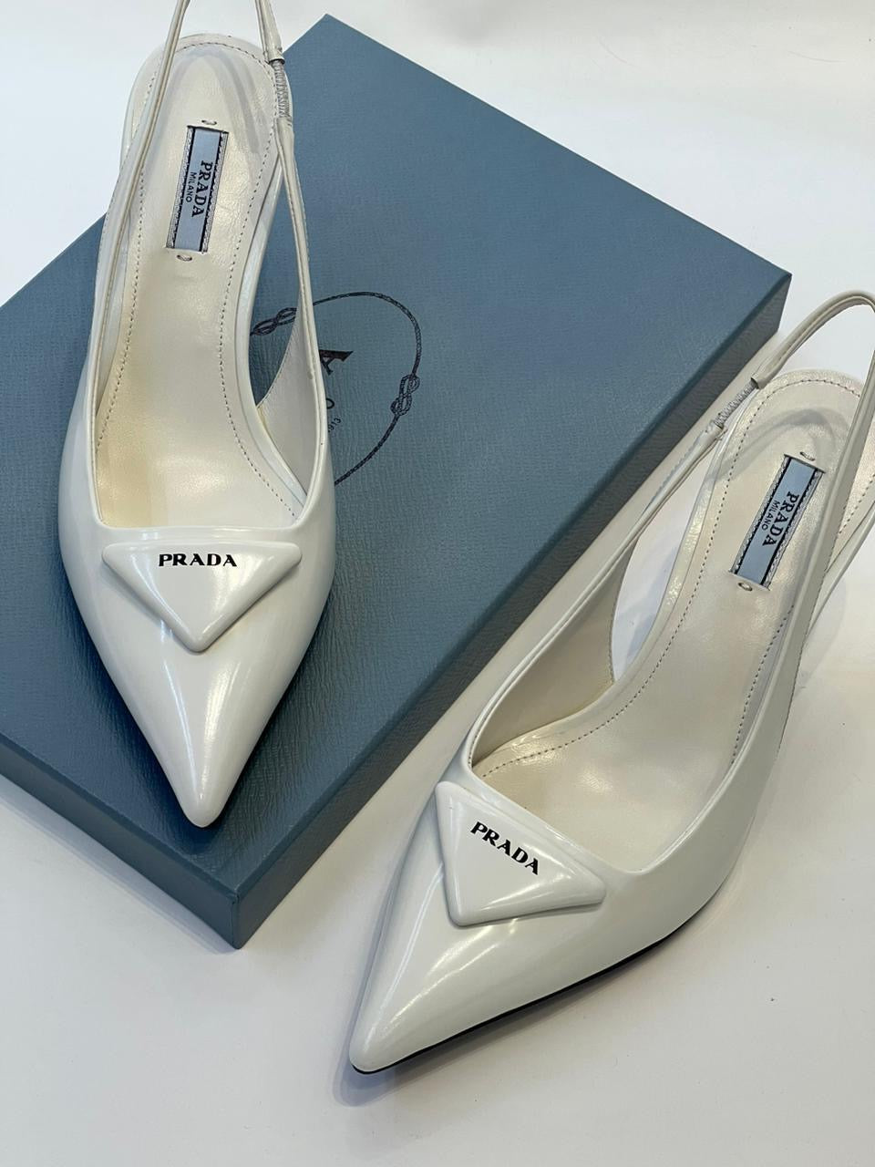 Prada heels - white 4