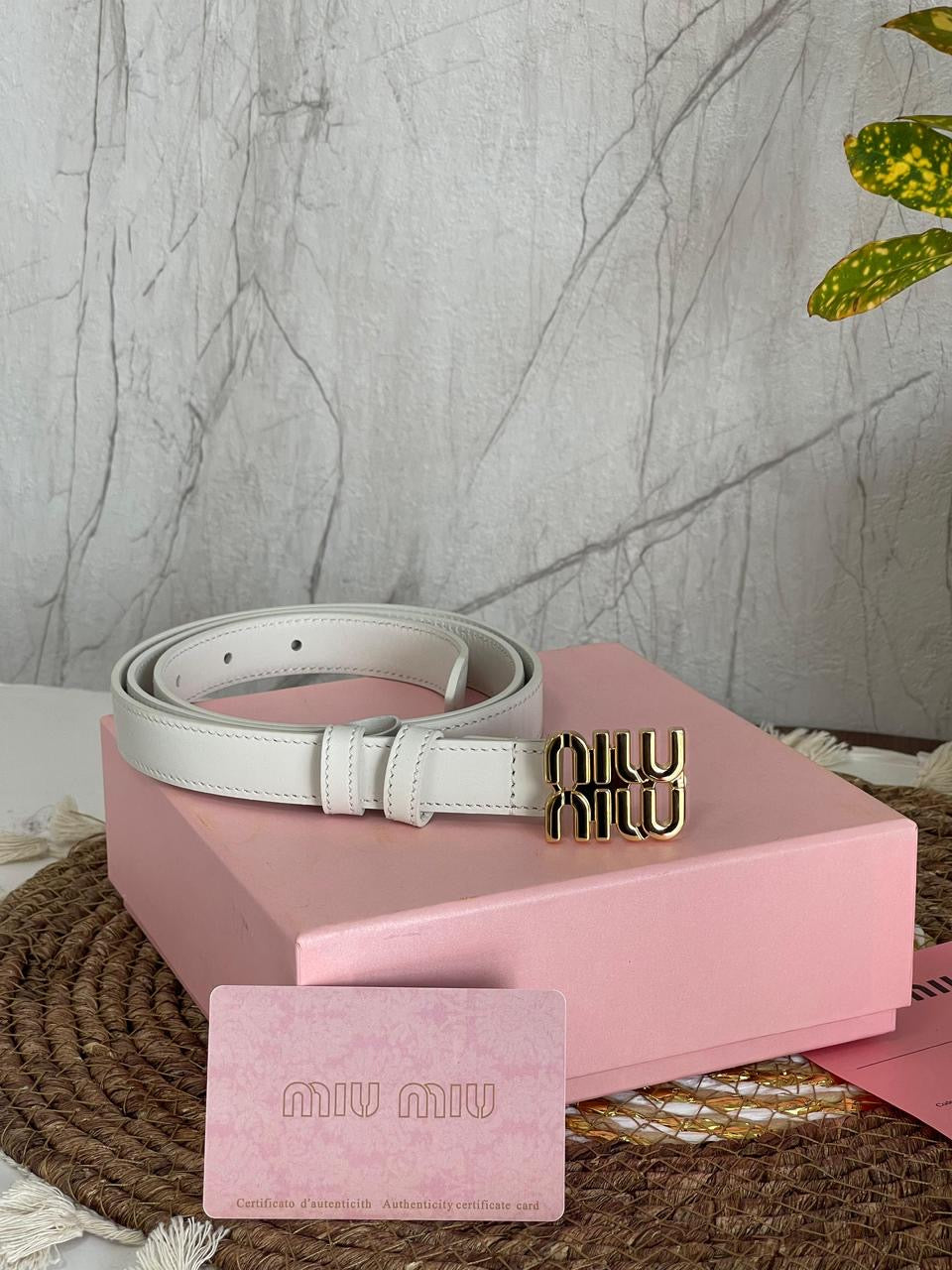 Miu miu belt