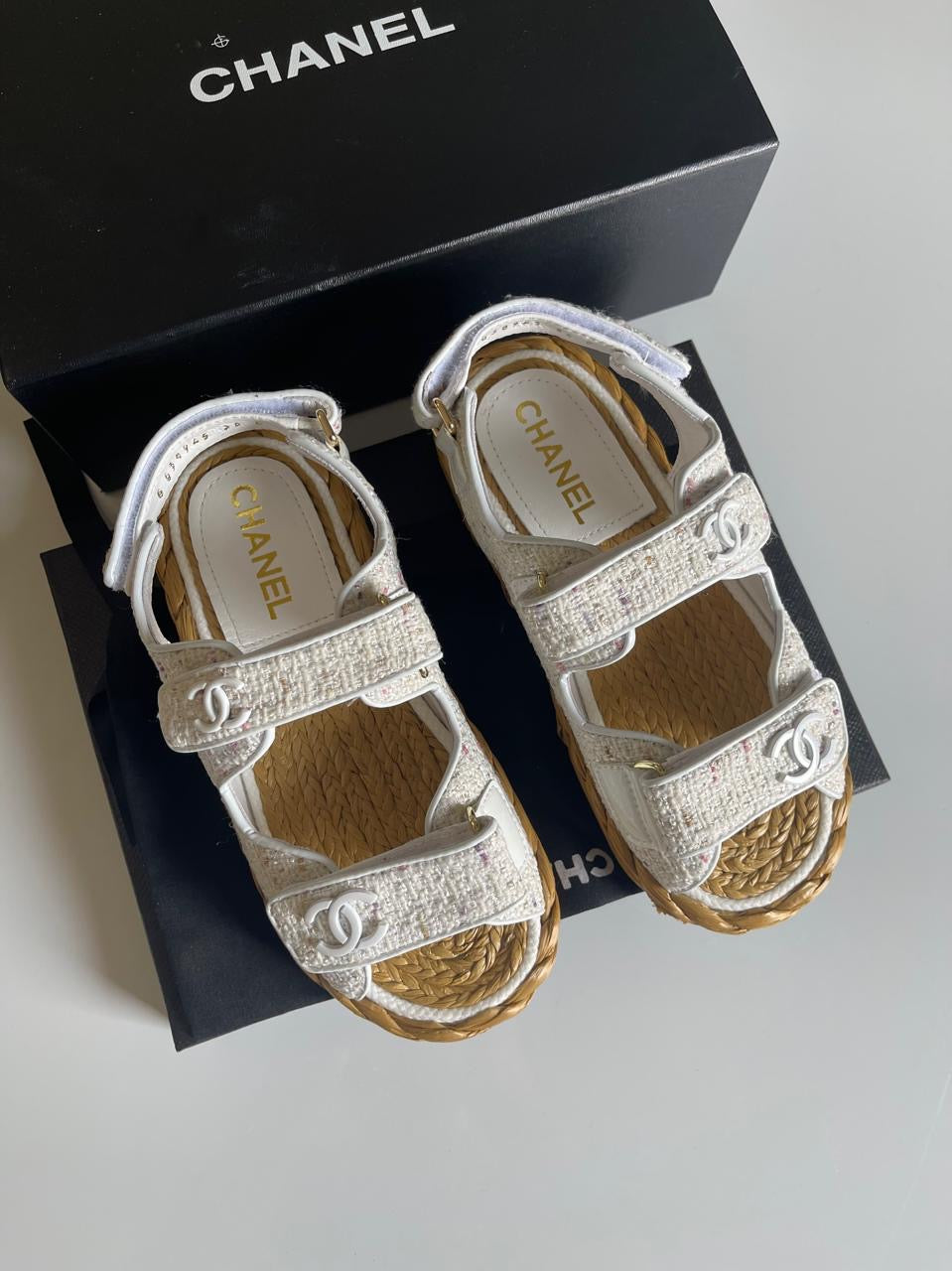 Chanel sandals.