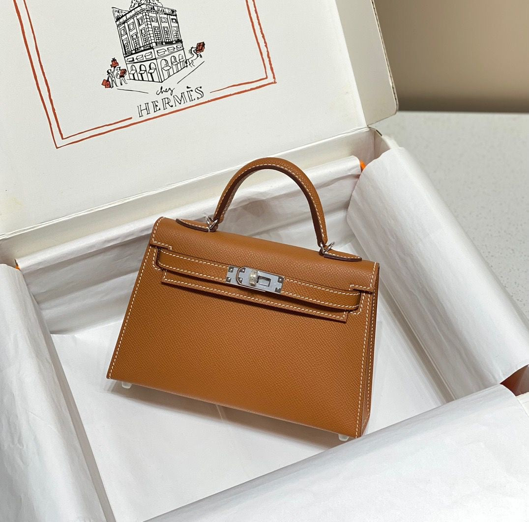 Hermes bag  - kelly 21 cm sliver