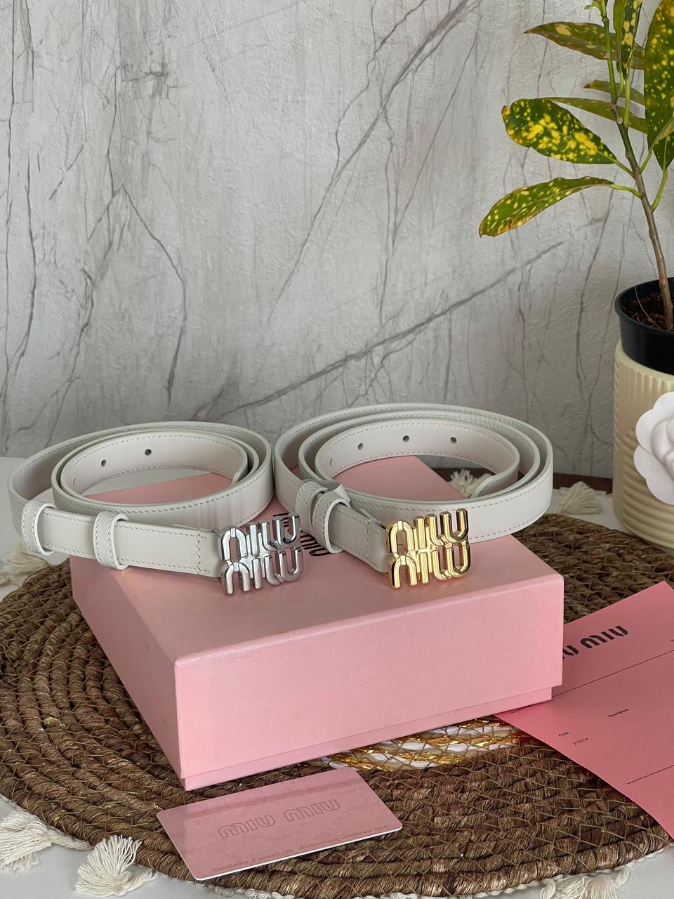 Miu miu belt