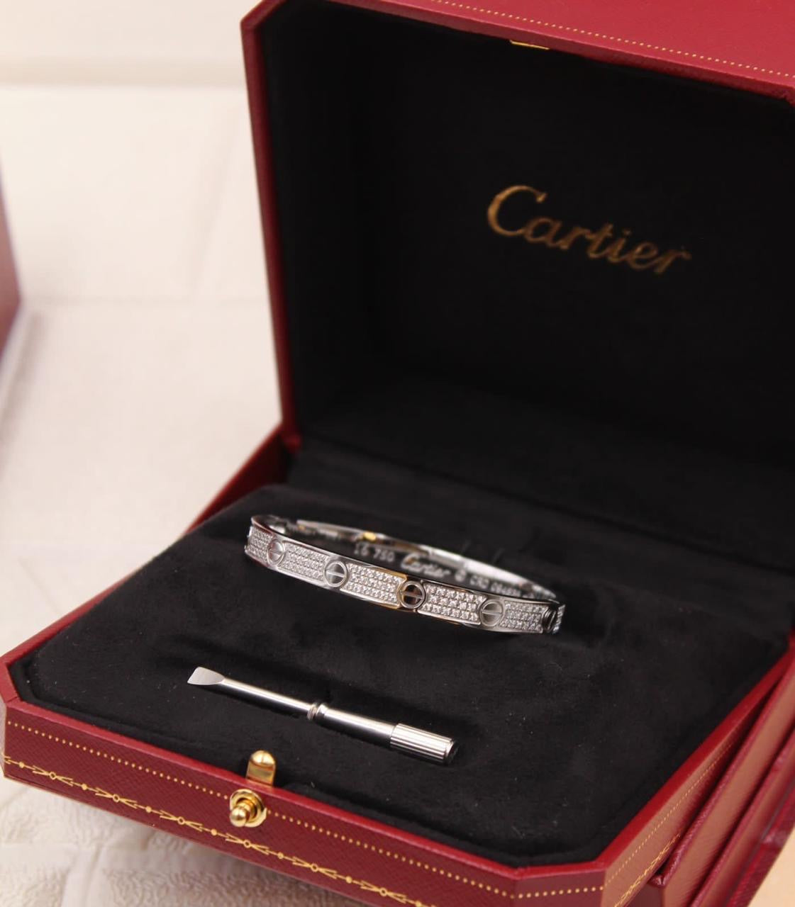 Cartier bangle - full stones