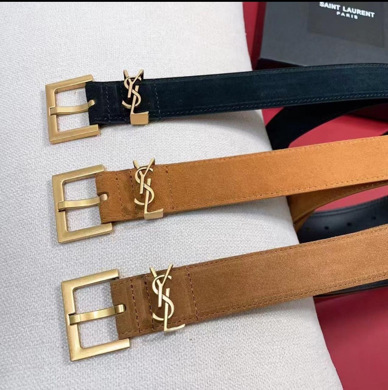 Ysl belt - suede