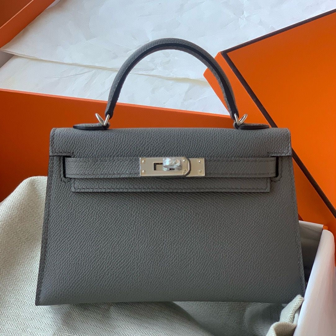 Hermes bag  - kelly 21 cm sliver