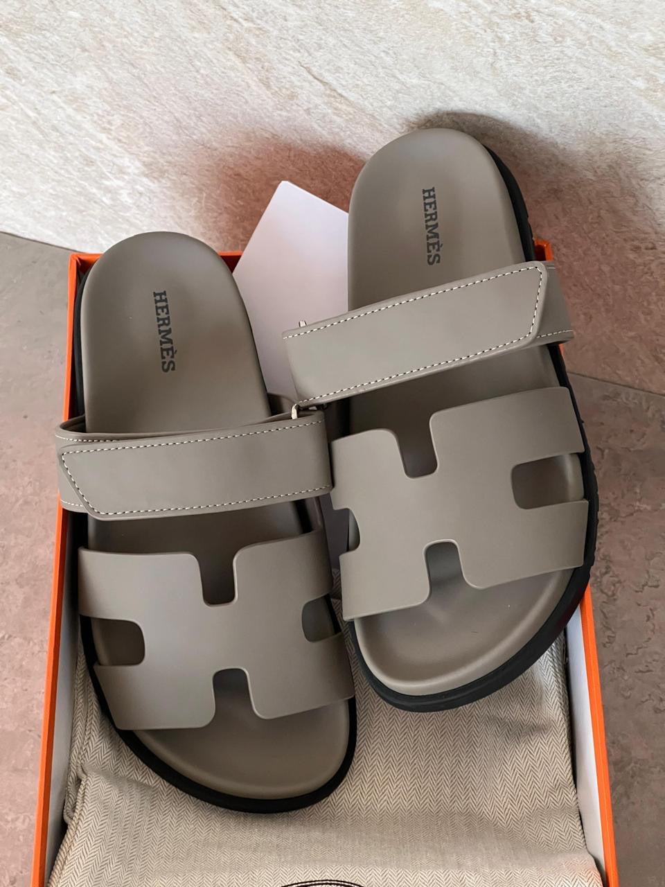 Hermes slippers - chypre