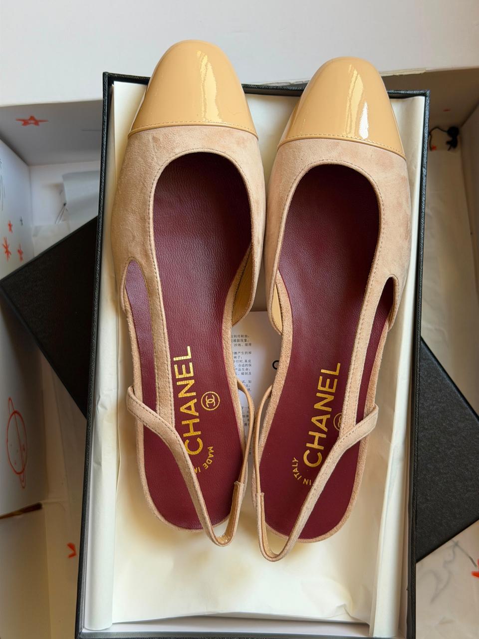 Chanel heels & low heels & chanel ballerina - beige