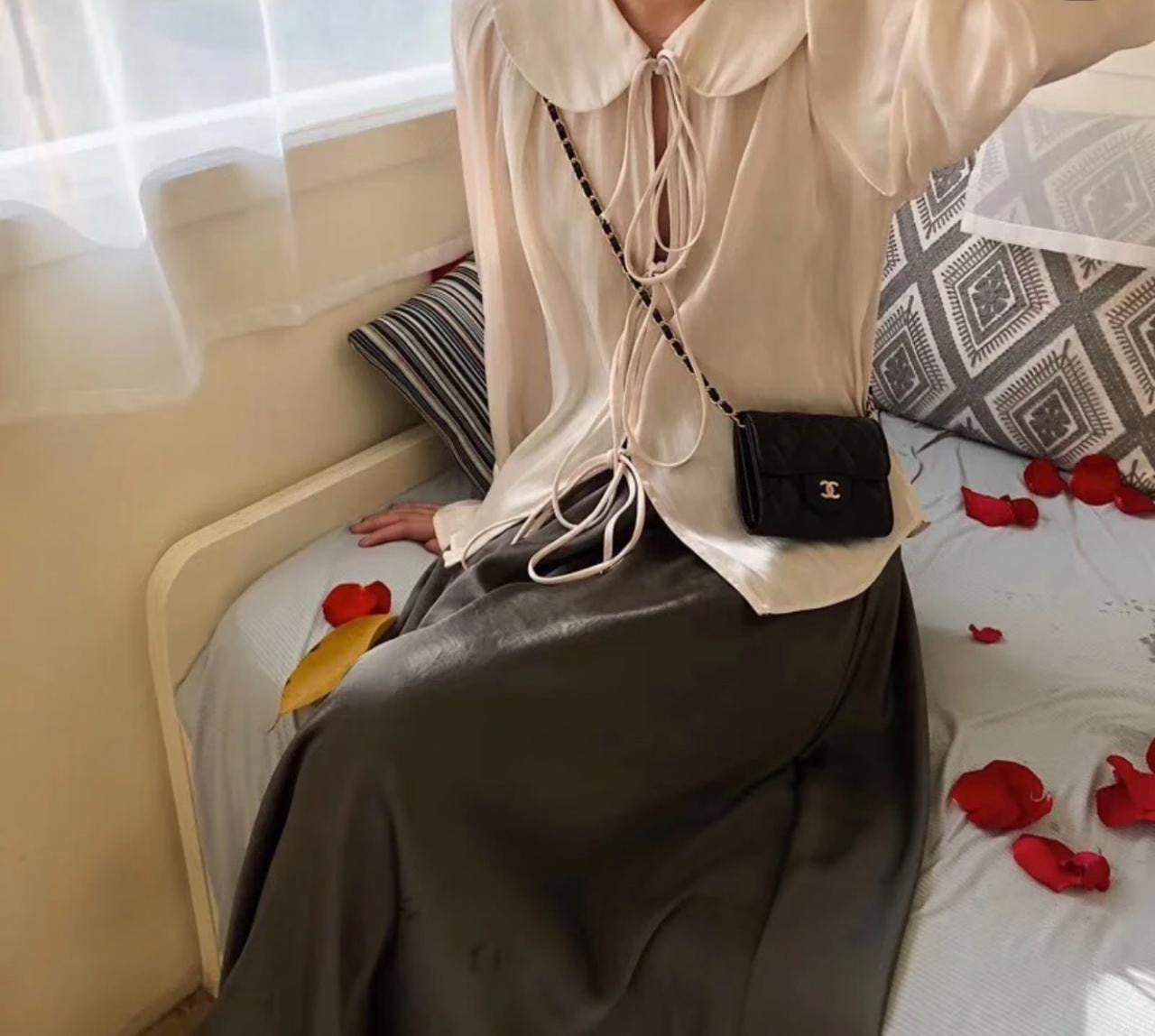 Chanel belt - chain belt with wallet
