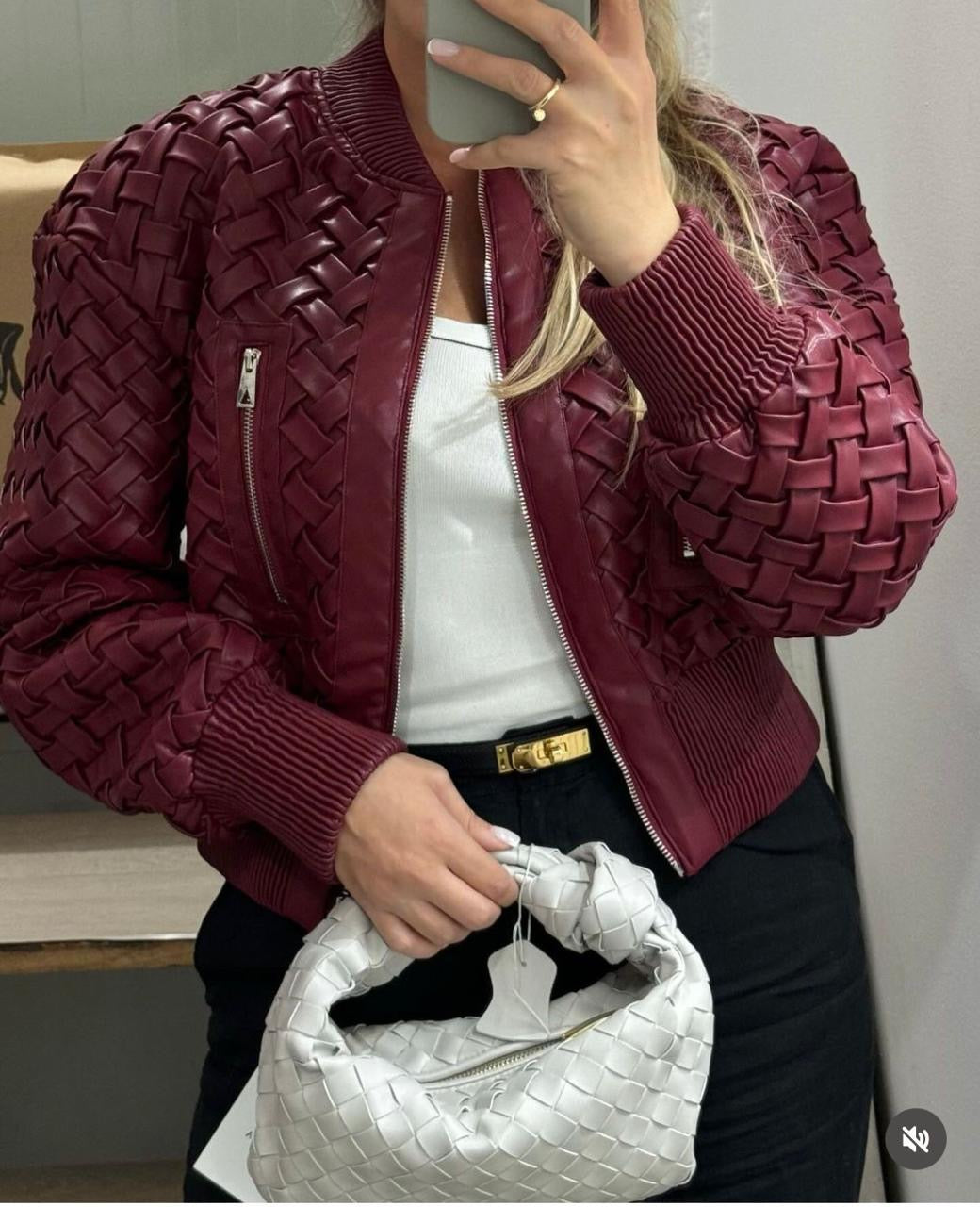Bottega jacket - maroon