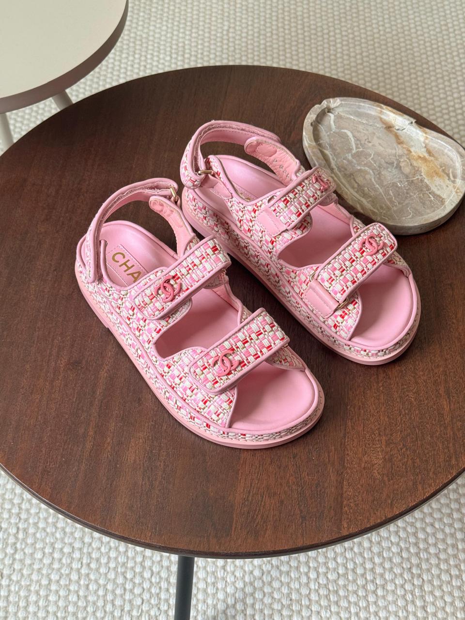 Chanel slippers & chanel sandals. - Pink