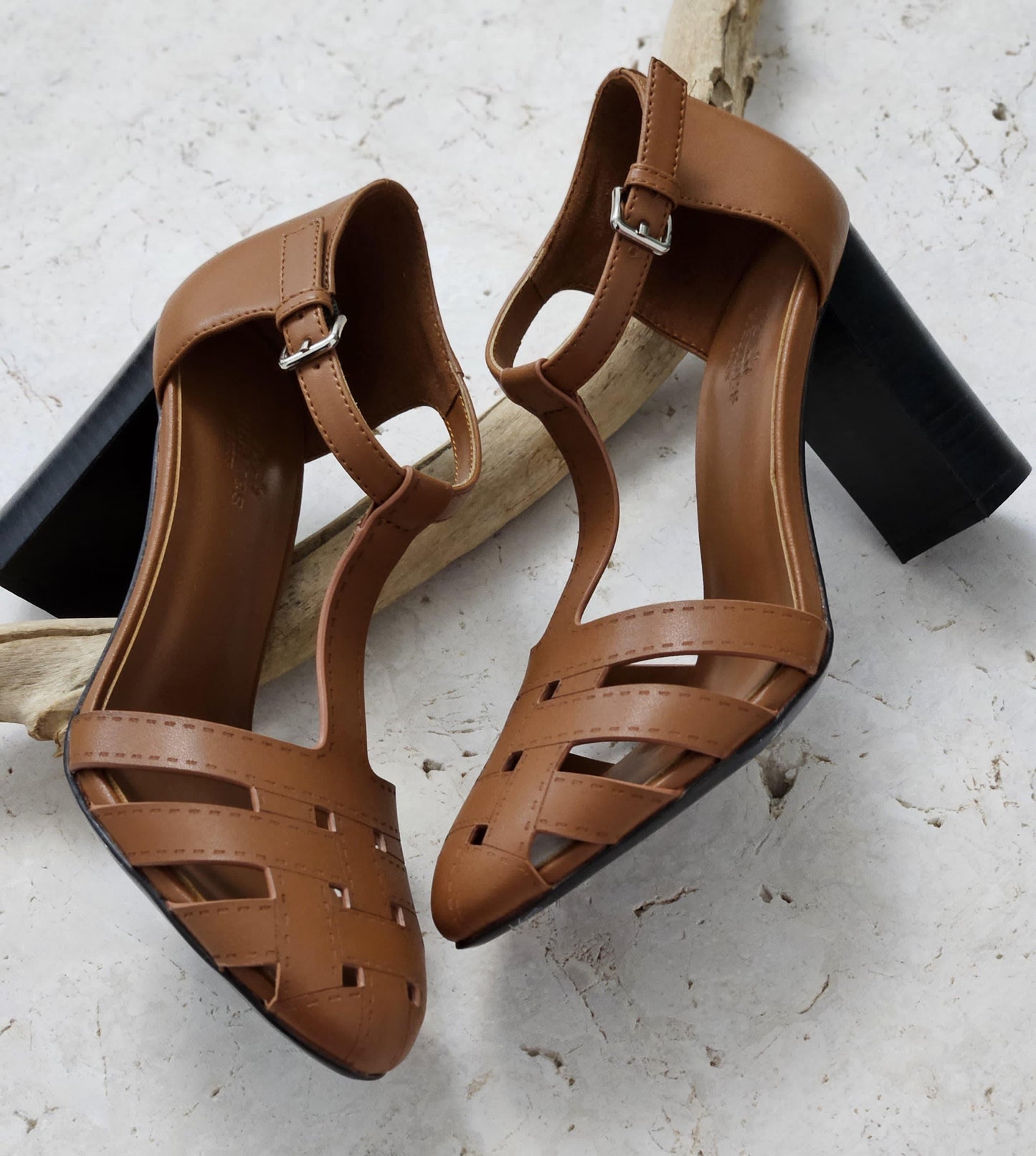 Hermes heels brown