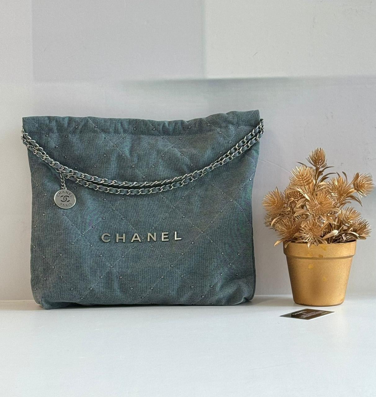 Chanel bag tote denim