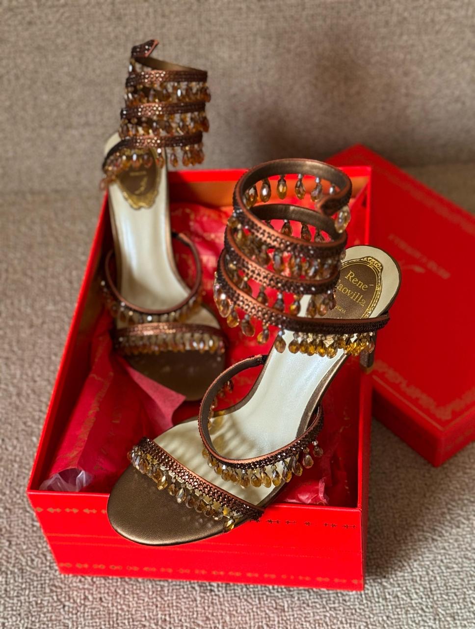Rene caovilla sandas heels