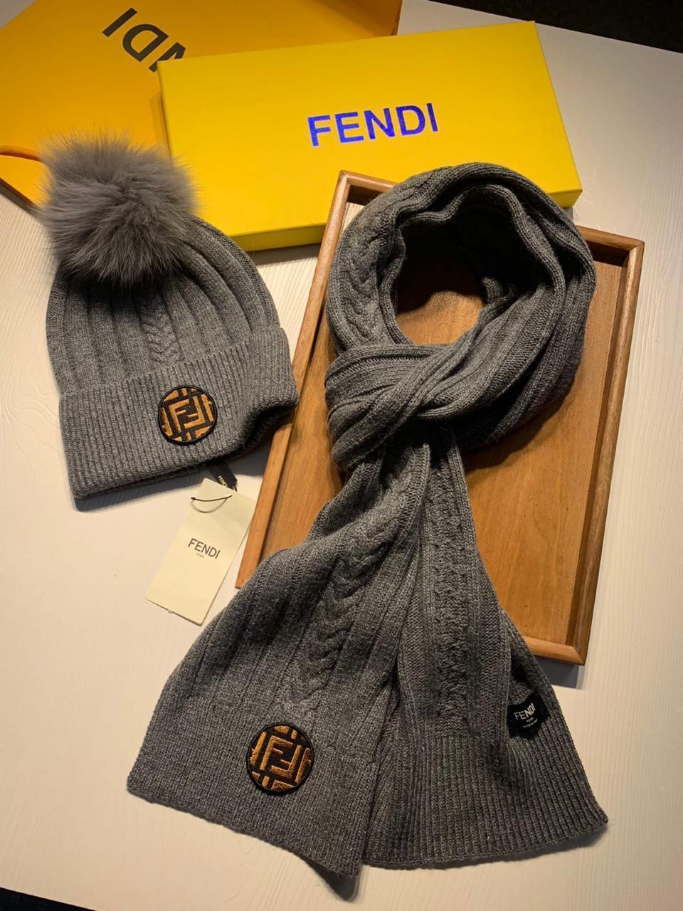 Fendi scarf & hat