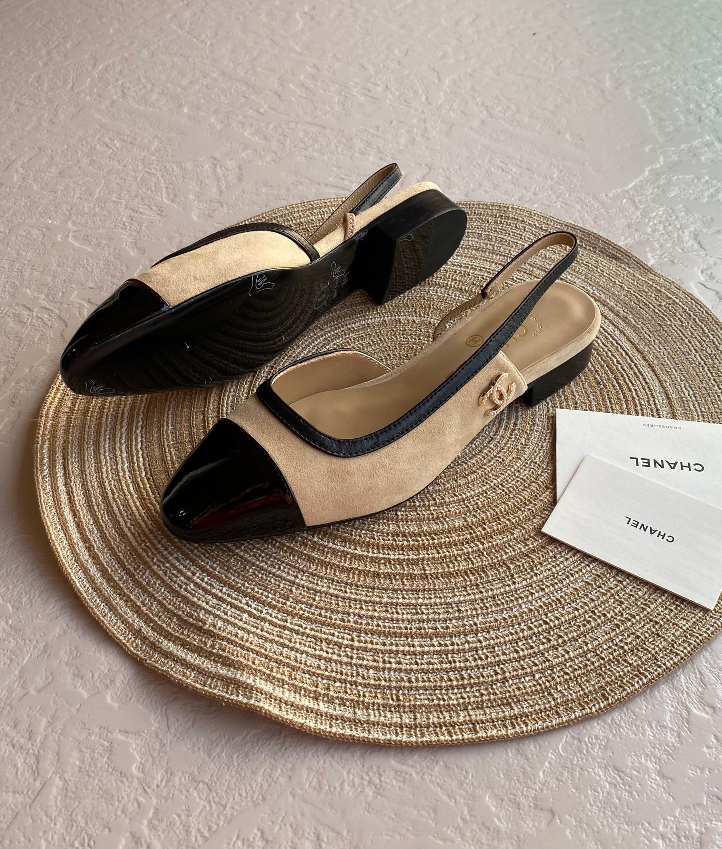 Chanel heels - low heels - flat