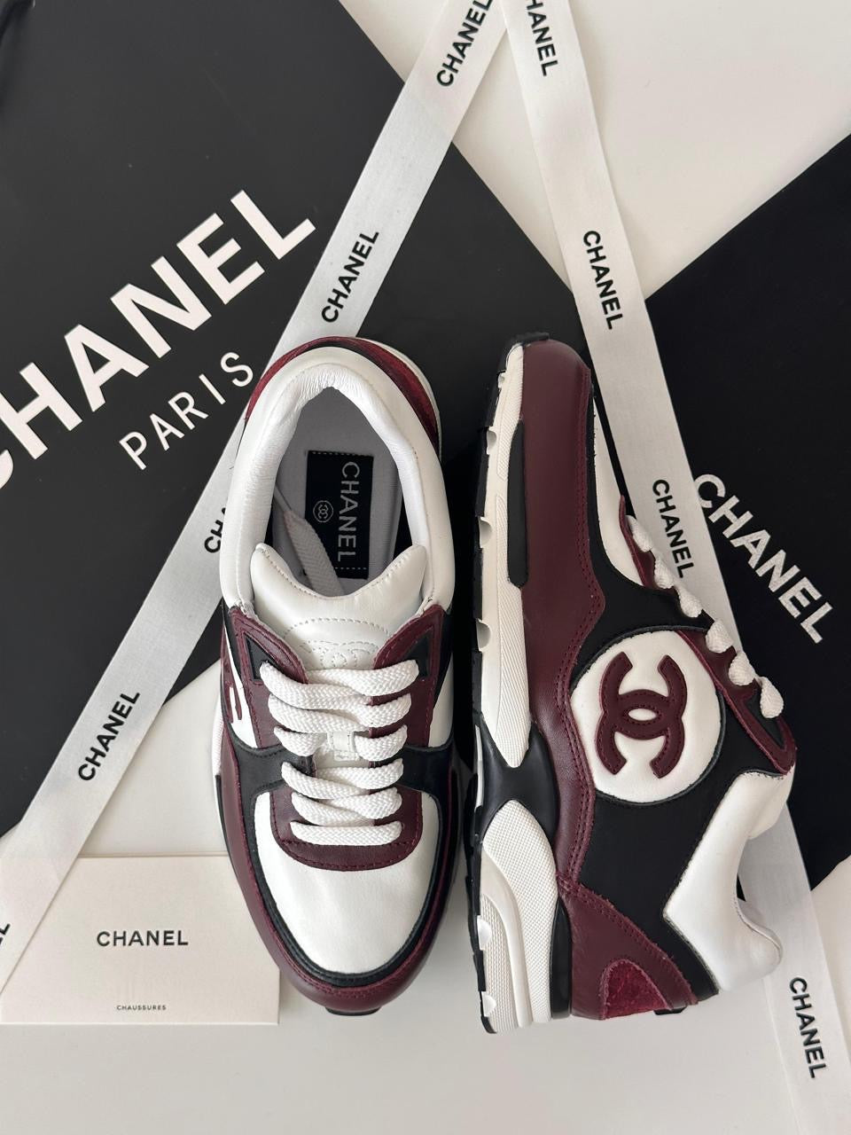 Chanel sneakers - maroon