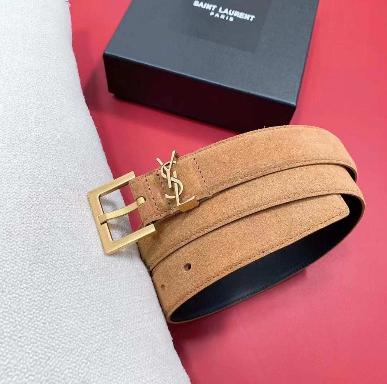 Ysl belt - suede