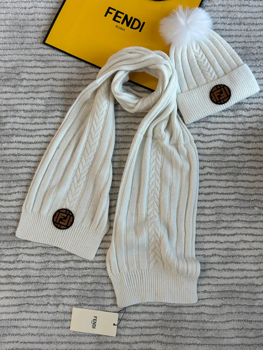 Fendi scarf & hat