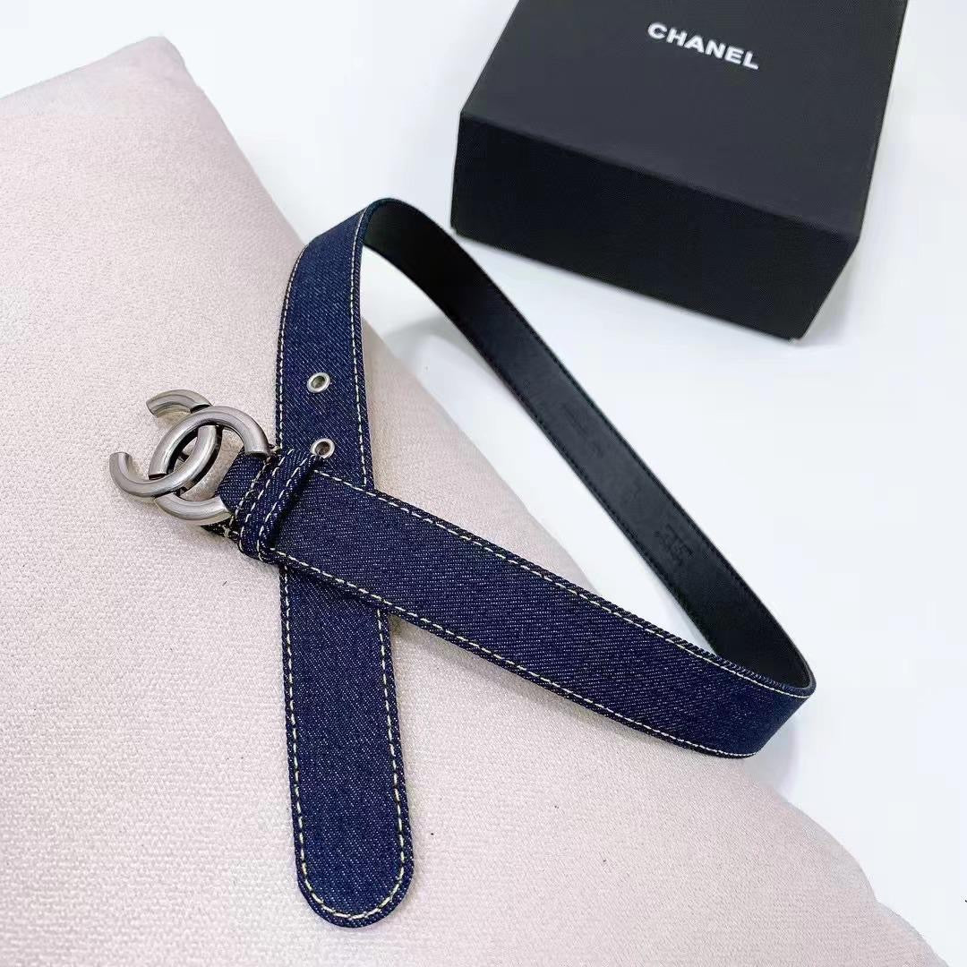 Chanel belt - blue