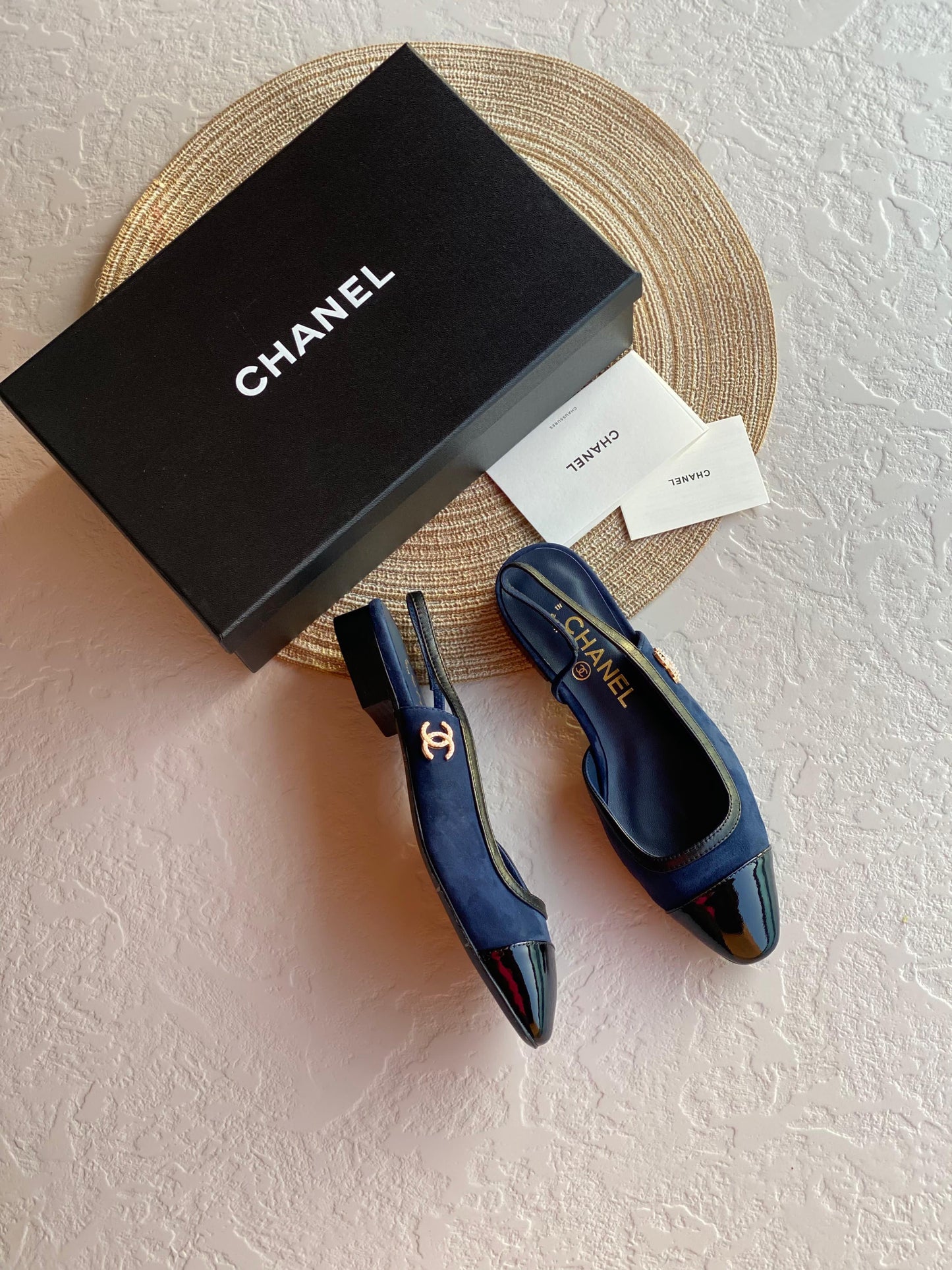 Chanel heels - low heels - flat