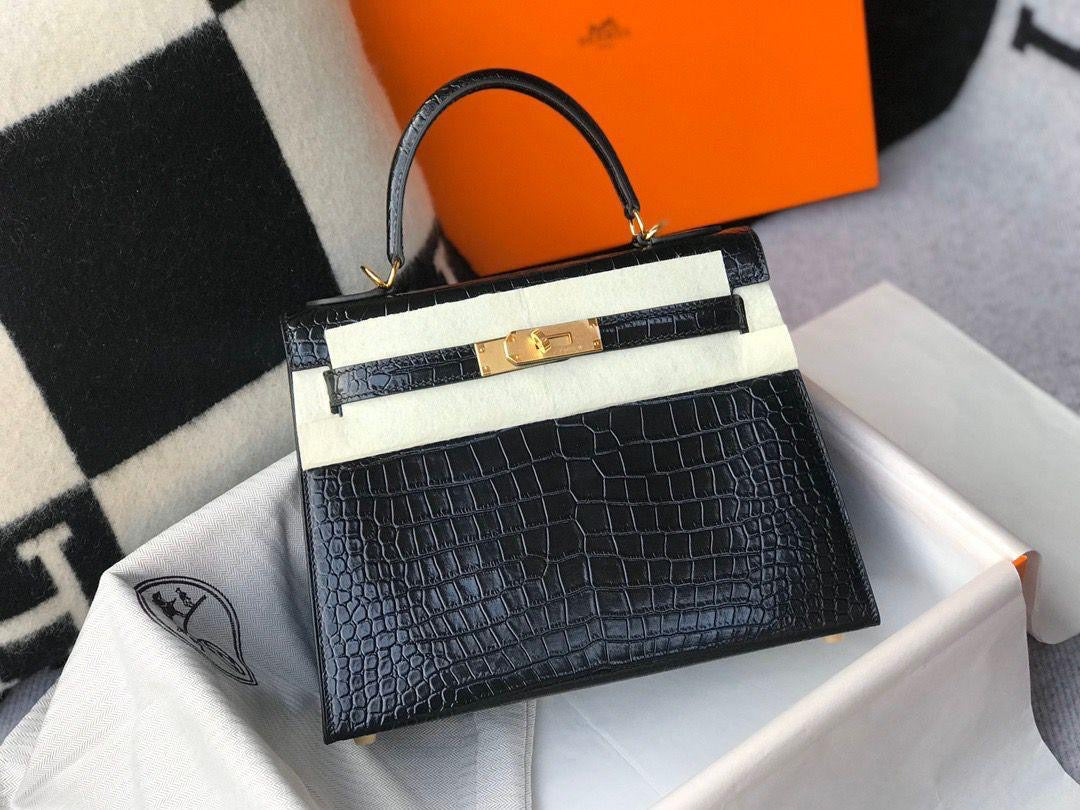Hermes bag kelly crocodile 25 cm