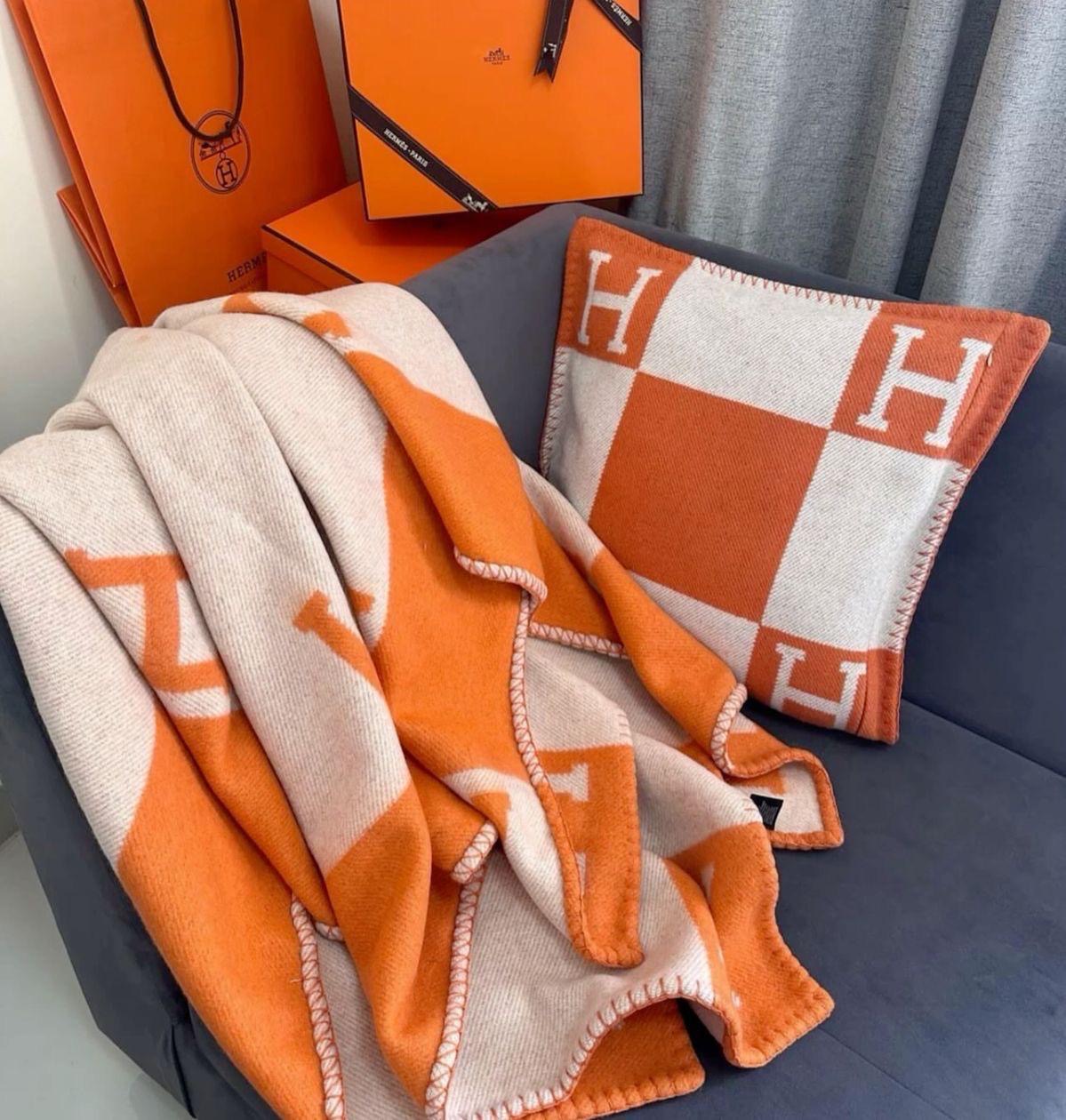 Hermes blanket & pillow cover